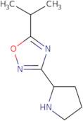 5-(Propan-2-yl)-3-(pyrrolidin-2-yl)-1,2,4-oxadiazole