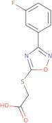 2-{[3-(3-Fluorophenyl)-1,2,4-oxadiazol-5-yl]sulfanyl}acetic acid