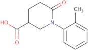 1-(2-Methylphenyl)-6-oxopiperidine-3-carboxylic acid