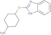 4-(1H-1,3-Benzodiazol-2-ylsulfanyl)cyclohexan-1-amine