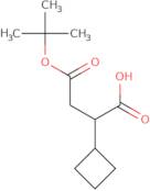 2-Cyclobutyl-4-[(2-methylpropan-2-yl)oxy]-4-oxobutanoic acid