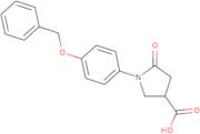 1-[4-(Benzyloxy)phenyl]-5-oxopyrrolidine-3-carboxylic acid