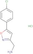 {[5-(4-Chlorophenyl)-3-isoxazolyl]methyl}amine hydrochloride