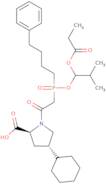 ((4S)-4-Cyclohexyl-1-[(R)-[(S)-1-hydroxy-2-methylpropoxy](4-phenylbutyl)phosphinyl]acetyl-D-proline Propionate (Ester) Hemibarium Sa lt Sesquihydrate)