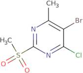 5-Bromo-4-chloro-6-methyl-2-methylsulfonylpyrimidine