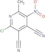 2-Chloro-6-methyl-5-nitropyridine-3,4-dicarbonitrile