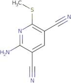 2-Amino-6-(methylsulfanyl)pyridine-3,5-dicarbonitrile