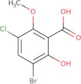 3-Bromo-5-chloro-2-hydroxy-6-methoxybenzoic acid