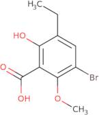 3-Bromo-5-ethyl-6-hydroxy-2-methoxybenzoic acid