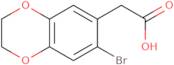 2-(7-Bromo-2,3-dihydro-1,4-benzodioxin-6-yl)acetic acid