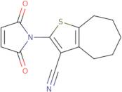 2-(2,5-Dioxo-2,5-dihydro-1H-pyrrol-1-yl)-5,6,7,8-tetrahydro-4H-cyclohepta[b]thiophene-3-carbonit...
