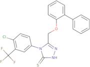 4-[4-Chloro-3-(trifluoromethyl)phenyl]-5-(2-phenylphenoxymethyl)-4H-1,2,4-triazole-3-thiol