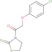 2-(4-Chlorophenoxy)-1-(2-sulfanylidene-1,3-thiazolidin-3-yl)ethan-1-one