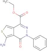 Ethyl 5-amino-4-oxo-3-phenyl-3,4-dihydrothieno[3,4-d]pyridazine-1-carboxylate