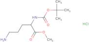 (S)-Methyl 5-amino-2-((tert-butoxycarbonyl)amino)pentanoate hydrochloride