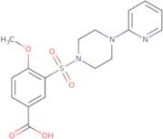 4-Methoxy-3-{[4-(pyridin-2-yl)piperazin-1-yl]sulfonyl}benzoic acid