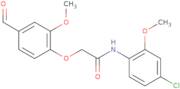 N-(4-Chloro-2-methoxyphenyl)-2-(4-formyl-2-methoxyphenoxy)acetamide