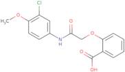 2-{[(3-Chloro-4-methoxyphenyl)carbamoyl]methoxy}benzoic acid