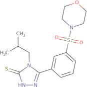 4-(2-Methylpropyl)-5-[3-(morpholine-4-sulfonyl)phenyl]-4H-1,2,4-triazole-3-thiol