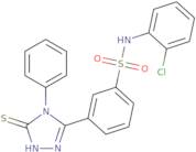 N-(2-Chloro-phenyl)-3-(5-mercapto-4-phenyl-4H-[1,2,4]triazol-3-yl)-benzenesulfonamide