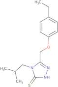 5-(4-Ethylphenoxymethyl)-4-(2-methylpropyl)-4H-1,2,4-triazole-3-thiol