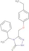 5-(4-Ethylphenoxymethyl)-4-(1-phenylethyl)-4H-1,2,4-triazole-3-thiol