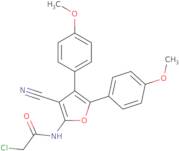 2-Chloro-N-[3-cyano-4,5-bis(4-methoxyphenyl)furan-2-yl]acetamide