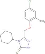 5-(4-Chloro-2-methylphenoxymethyl)-4-cyclohexyl-4H-1,2,4-triazole-3-thiol