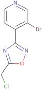 3-bromo-4-[5-(chloromethyl)-1,2,4-oxadiazol-3-yl]pyridine