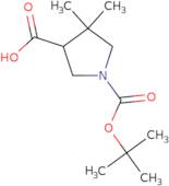 1-[(Tert-butoxy)carbonyl]-4,4-dimethylpyrrolidine-3-carboxylic acid