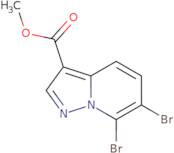 6,7-Dibromo-pyrazolo[1,5-a]pyridine-3-carboxylic acid methyl ester
