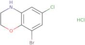 8-Bromo-6-chloro-3,4-dihydro-2H-benzo[1,4]oxazine hydrochloride