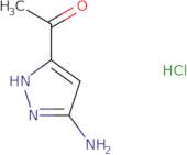 1-(3-amino-1H-pyrazol-5-yl)ethan-1-one hydrochloride