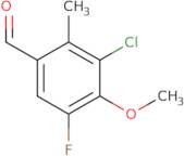 3-Chloro-5-fluoro-4-methoxy-2-methylbenzaldehyde