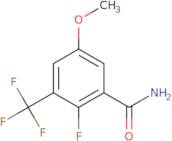 2-Fluoro-5-methoxy-3-(trifluoromethyl)benzamide