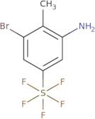 3-Bromo-2-methyl-5-(pentafluorosulfur)aniline