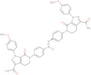 (1Z)-Bis({4-[3-carbamoyl-1-(4-methoxyphenyl)-7-oxo-1H,4H,5H,6H,7H-pyrazolo[3,4-c]pyridin-6-yl]phenyl})diazen-1-ium-1-olate