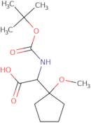 2-{[(tert-Butoxy)carbonyl]amino}-2-(1-methoxycyclopentyl)acetic acid