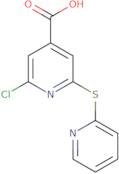 2-Chloro-6-(pyridin-2-ylsulfanyl)pyridine-4-carboxylic acid