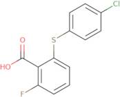 2-[(4-Chlorophenyl)sulfanyl]-6-fluorobenzoic acid