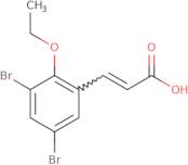 (2E)-3-(3,5-Dibromo-2-ethoxyphenyl)prop-2-enoic acid