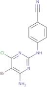 4-((4-Amino-5-bromo-6-chloropyrimidin-2-yl)amino)benzonitrile