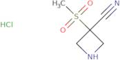 3-Methanesulfonylazetidine-3-carbonitrile hydrochloride