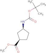 Methyl (1R,3S)-3-(Boc-amino)cyclopentane-1-carboxylate ee