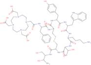 (Lys(ac)⁵)-octreotide acetate salth-D-Phe-Cys-Phe-D-Trp-Lys(ac)-Thr-Cys-L-threoninol acetate salt (disulfide bond)