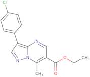 Ethyl 3-(4-chlorophenyl)-7-methylpyrazolo[1,5-a]pyrimidine-6-carboxylate