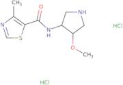 N-[(4S)-4-Methoxypyrrolidin-3-yl]-4-methyl-1,3-thiazole-5-carboxamide dihydrochloride