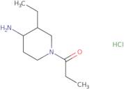 1-(4-Amino-3-ethylpiperidin-1-yl)propan-1-one hydrochloride