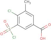 4-Chloro-3-(chlorosulfonyl)-5-methylbenzoic acid