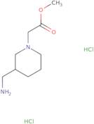 Methyl 2-[3-(aminomethyl)piperidin-1-yl]acetate dihydrochloride